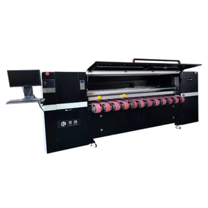 Alimentation de l'imprimante &agrave; jet d'encre de bo&icirc;te ondul&eacute;e de machine d'impression de Cmyk Digital 2500mm